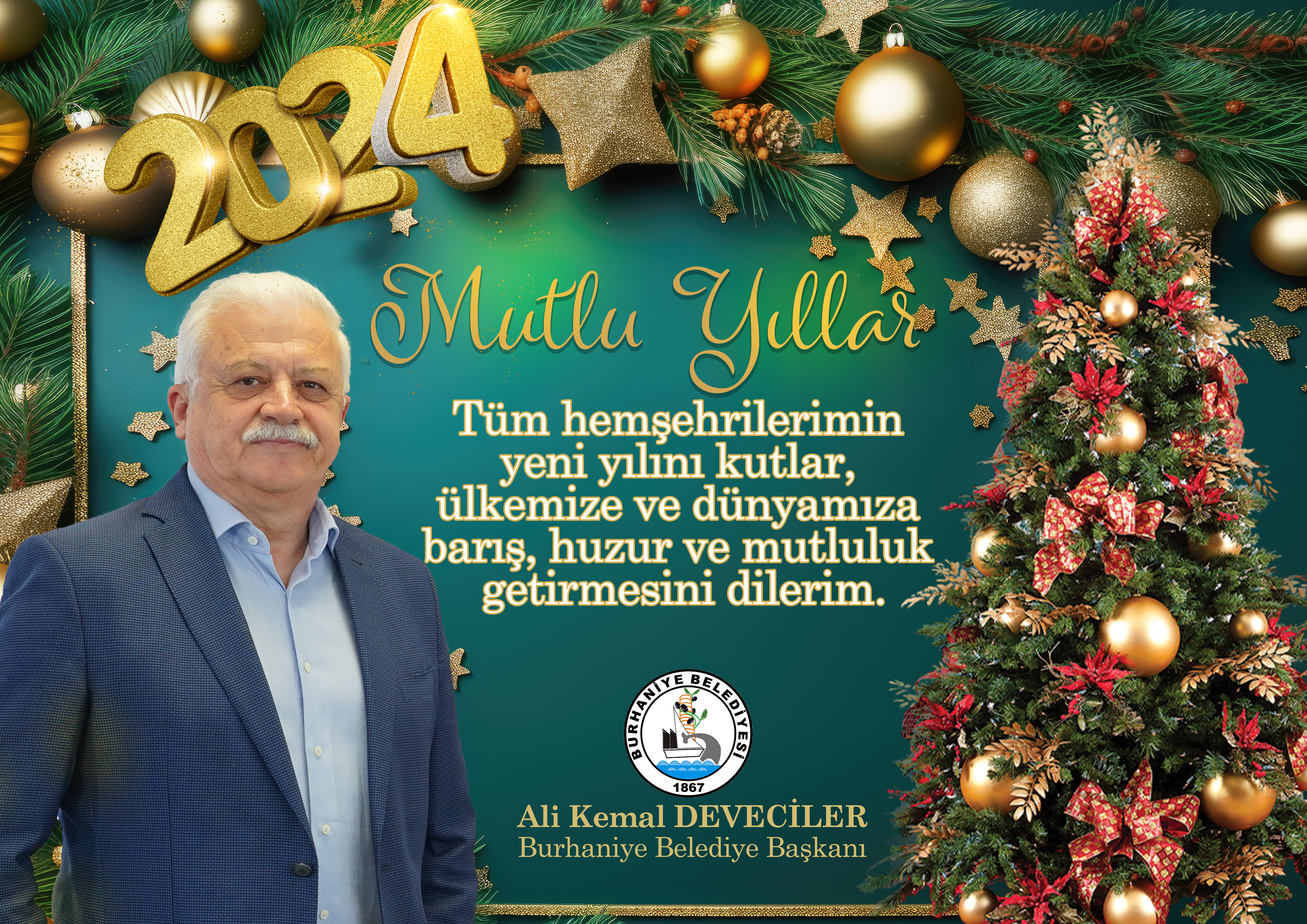 Burhaniye Belediye Başkanı Ali Kemal Deveciler'den yeni yıl mesajı.