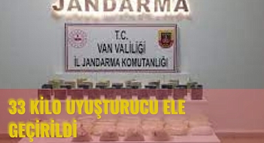 33 Kilo Uyuşturucu Ele Geçirildi