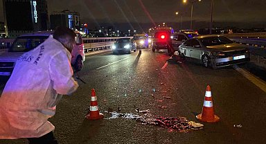 Kağıthane'de otoyolda duran otomobile çarpıp kaçtı: 1 ölü