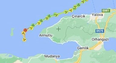 TCG Anadolu Marmara Denizi'nde test sürüşünde