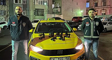 Taksiden cephanelik çıktı