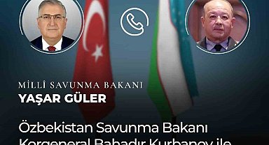 Milli Savunma Bakanı Güler Özbek mevkidaşı ile görüştü