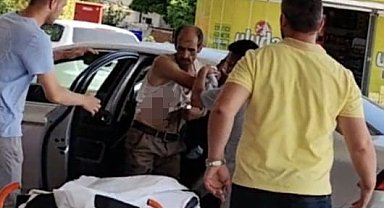 Ağaç keserken dal koluna saplandı