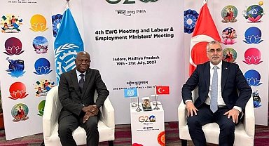 Bakanı Işıkhan, ILO Genel Direktörü Houngbo ile görüştü.