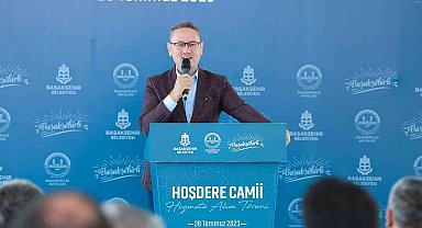 Başakşehir'de Hoşdere Camii ibadete açıldı