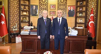 Başkan Aydın Bahçeli'yi ziyaret etti