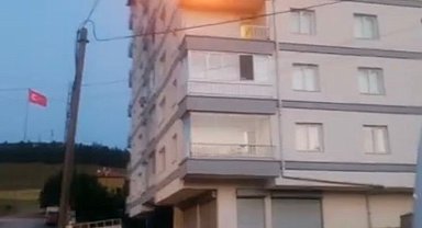 Başkentte 6 katlı binada korkutan yangın