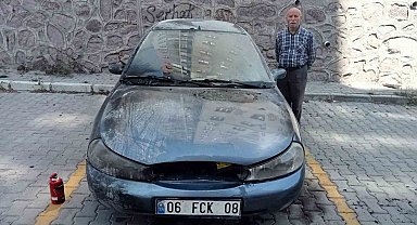 Boşanma aşamasındaki eşini darp eden koca, ev basıp otomobil kundakladı