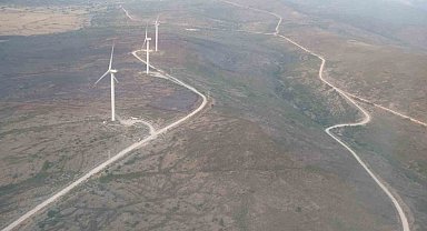 Çeşme'de otluk yangını kontrol altına alındı