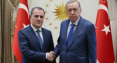 Cumhurbaşkanı Erdoğan, Azerbaycan Dışişleri Bakanı Ceyhun Bayramov'u kabul etti.