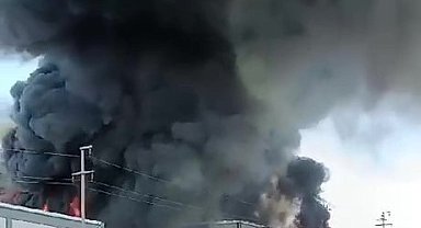 Denizli'de geri dönüşüm tesisinde yangın