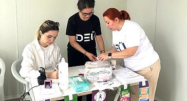 DEÜ, deprem bölgesinde salgına karşı tetikte