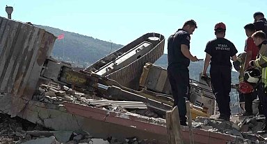 Ekskavatör operatörü ölümden döndü
