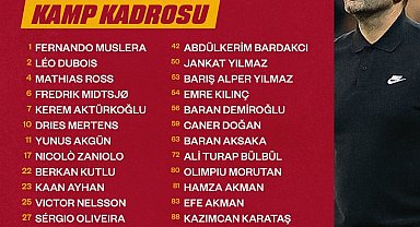 Galatasaray'ın Avusturya hazırlık kampı kadrosu belli oldu
