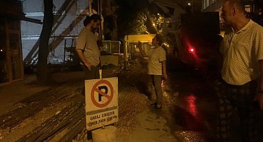 Gece geç saatlere kadar devam eden inşaat mahalleliyi canından bezdirdi