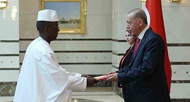 Gine Büyükelçisi Cumhurbaşkanı Erdoğan'a güven mektubu sundu