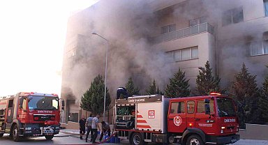 İzmir'de tekstil atölyesinde korkutan yangın