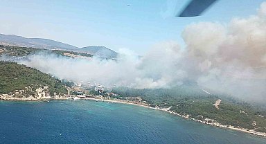 İzmir'deki orman yangını uçak seferlerini iptal ettirdi