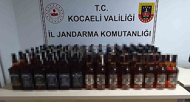 Kaçak içkiye jandarma engeli