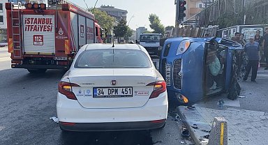Kartal'da trafik kazası: 3 yaralı
