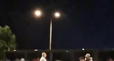 Kavga eden gencin kafasında bira şişesini böyle patlattı