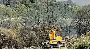 Kınık'ta yangının sebebi balya makinesi iddiası