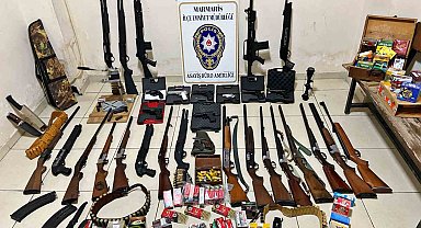 Marmaris'te polislerin operasyon yaptığı adres ev değil cephanelik çıktı