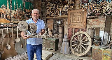 Tarım aletlerinden oluşan 'Osmanlı Torunu Köy Müzesi' ile tarihe yolculuk