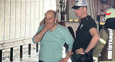 TEM'de 7 milyon liralık araç alev alev yandı