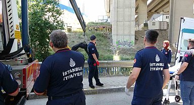 Ümraniye'de viyadük altındaki derede erkek cesedi bulundu