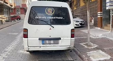 Yaya yolunda otomobiliyle seyreden sürücüye para cezası