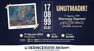 1999 depreminin 24. yıldönümünde hayatını kaybedenler anılacak