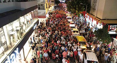 Alanya'da fener alaylı 30 Ağustos kutlaması