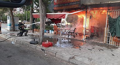 Alevlere teslim olan iş yeri kullanılmaz hale geldi