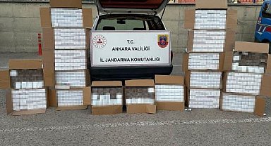 Ankara'da 2 bin 450 adet makaron ele geçirildi