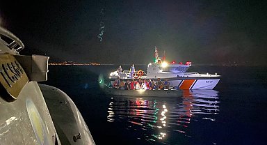 Ayvacık açıklarında 170 kaçak göçmen yakalandı