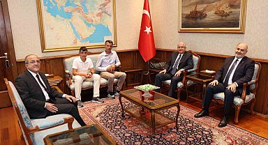 Bakan Güler, LGS Türkiye ikincisi Muhammet Halil Yazar ile bir araya geldi