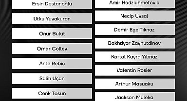Beşiktaş'ın, Dinamo Kiev maçı kamp kadrosu belli oldu