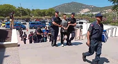 Bodrum'da silahlı çatışmanın zanlıları adliyeye sevk edildi