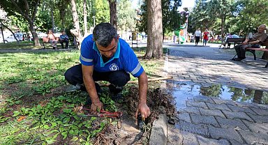 Buca'da çocuk park yakılmıştı, vandallar bu kez fıskiyeleri kırdı