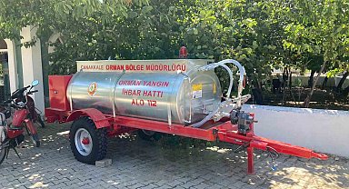 Çiftlik köyüne seyyar yangın söndürme tankı