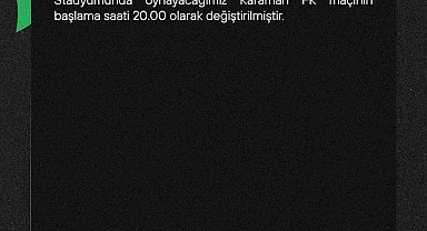 Denizlispor - Karaman maçı saati değişti