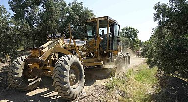 Gemlikli çiftçiye arazi yolu desteği