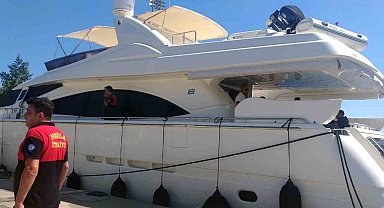 Göcek'te tekne yangını ucuz atlatıldı