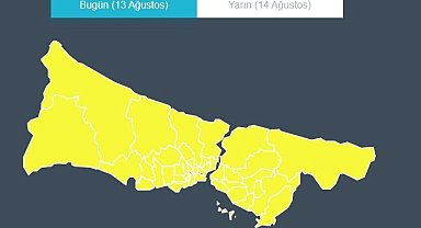 İstanbul için sarı kodlu fırtına uyarısı