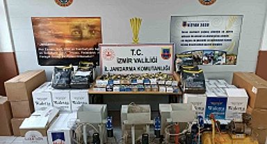 İzmir'de 180 bin adet boş makaron ele geçirildi