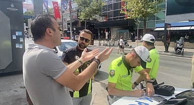 Kadıköy'de dron destekli kırmızı ışık ihlali denetimi