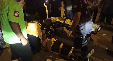 Kamyonetle çarpışan motosikletin sürücüsü yaralandı