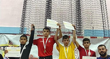 Köyceğizli minik güreşçi, gümüş madalya kazandı