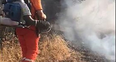 Lice'de örtü yangını 4 saat sonra kontrol altına alındı
